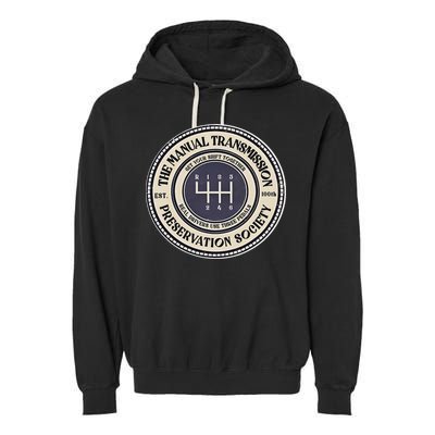 6 Speed The Manual Transmission Preservation Society Garment-Dyed Fleece Hoodie