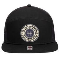 6 Speed The Manual Transmission Preservation Society 7 Panel Mesh Trucker Snapback Hat