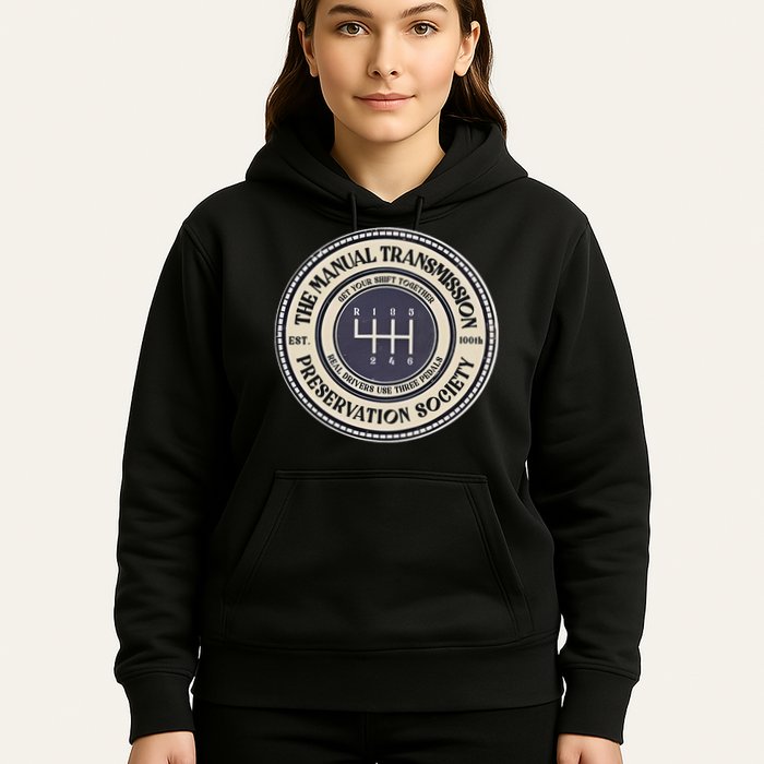 6 Speed The Manual Transmission Preservation Society Hoodie
