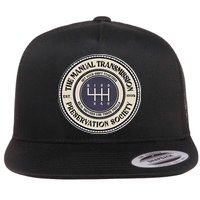 6 Speed The Manual Transmission Preservation Society Flat Bill Trucker Hat