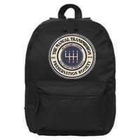 6 Speed The Manual Transmission Preservation Society 16 in Basic Backpack