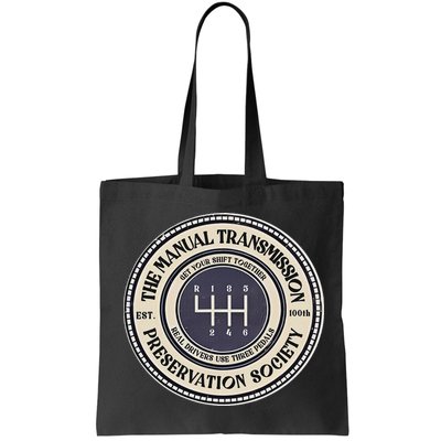 6 Speed The Manual Transmission Preservation Society Bag