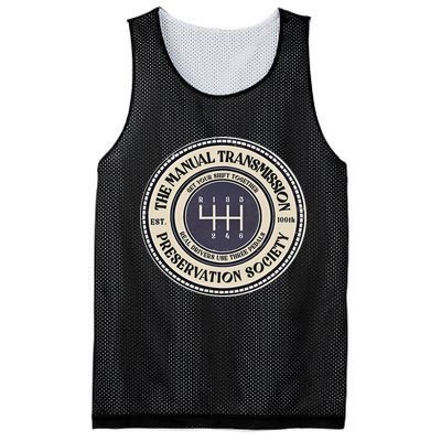 6 Speed The Manual Transmission Preservation Society Mesh Reversible Basketball Jersey Tank