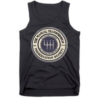6 Speed The Manual Transmission Preservation Society Tank Top