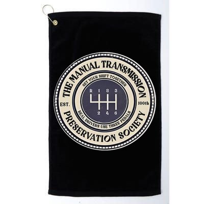 6 Speed The Manual Transmission Preservation Society Golf Towel