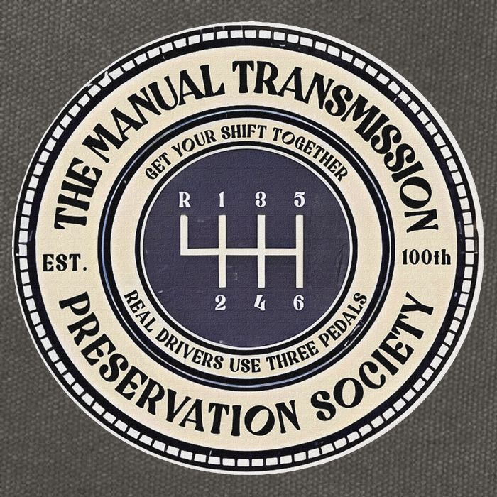 6 Speed The Manual Transmission Preservation Society Cotton Canvas Backpack