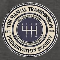 6 Speed The Manual Transmission Preservation Society Vector Backpack