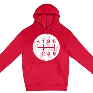 6 Speed Ual Stick Gear Shift Auto Racing Car Driver Gift Premium Pullover Hoodie