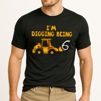 6th Birthday I'm Digging Being Six Cooling Performance Crew T-Shirt