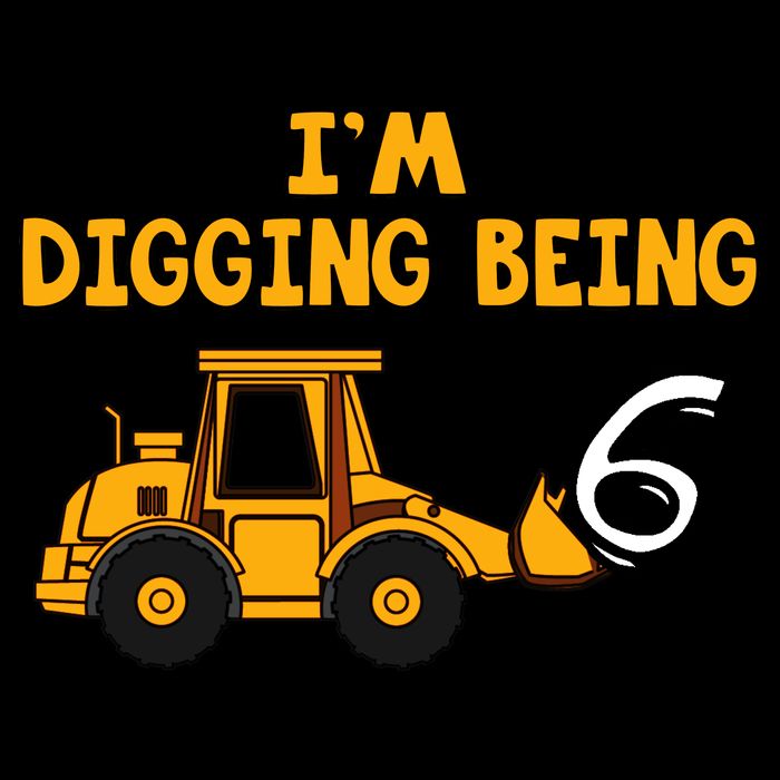 6th Birthday I'm Digging Being Six Cooling Performance Crew T-Shirt