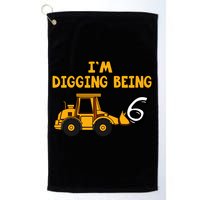 6th Birthday I'm Digging Being Six Golf Towel