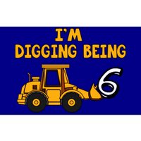 6th Birthday I'm Digging Being Six Bumper Sticker