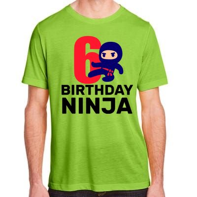 6th Birthday Ninja  Adult ChromaSoft Performance T-Shirt