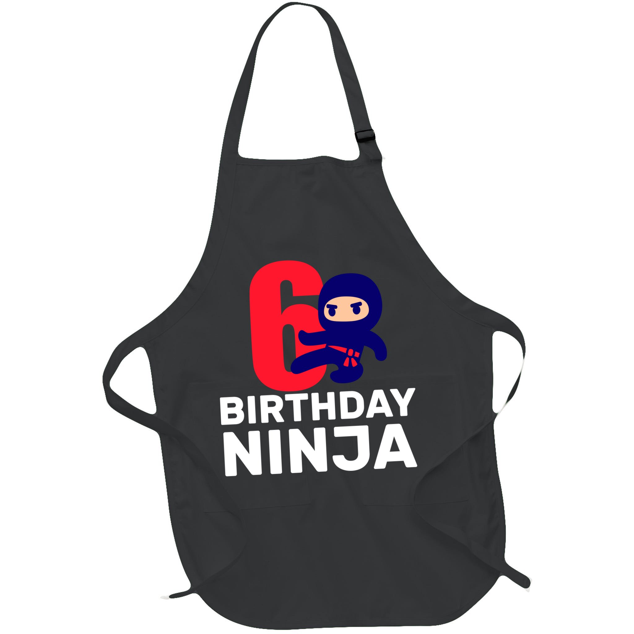 6th Birthday Ninja  Apron