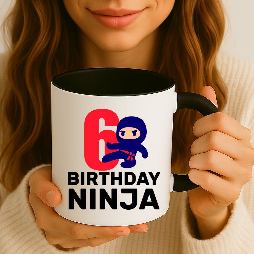 6th Birthday Ninja  Mug