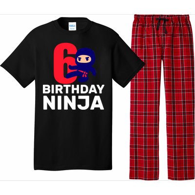 6th Birthday Ninja  Pajama Set