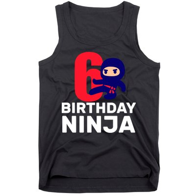 6th Birthday Ninja  Tank Top