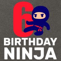 6th Birthday Ninja  Cotton Canvas Backpack