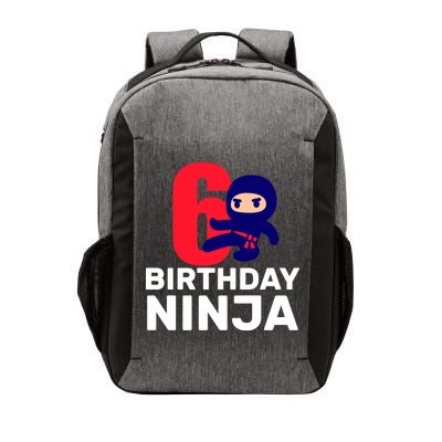 6th Birthday Ninja  Vector Backpack