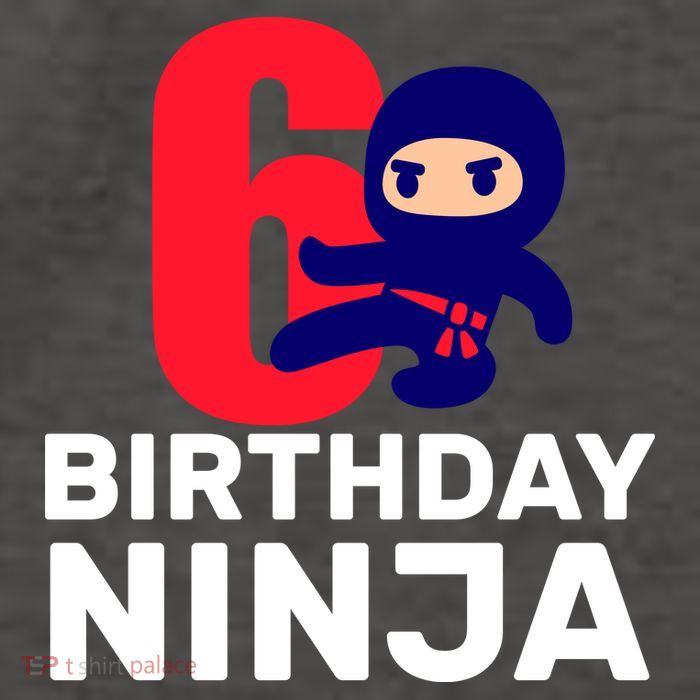 6th Birthday Ninja  Vector Backpack