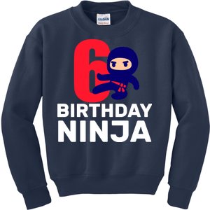 6th Birthday Ninja  Kids Sweatshirt