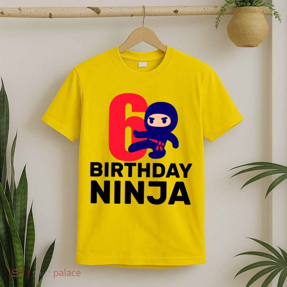 6th Birthday Ninja  T-Shirt