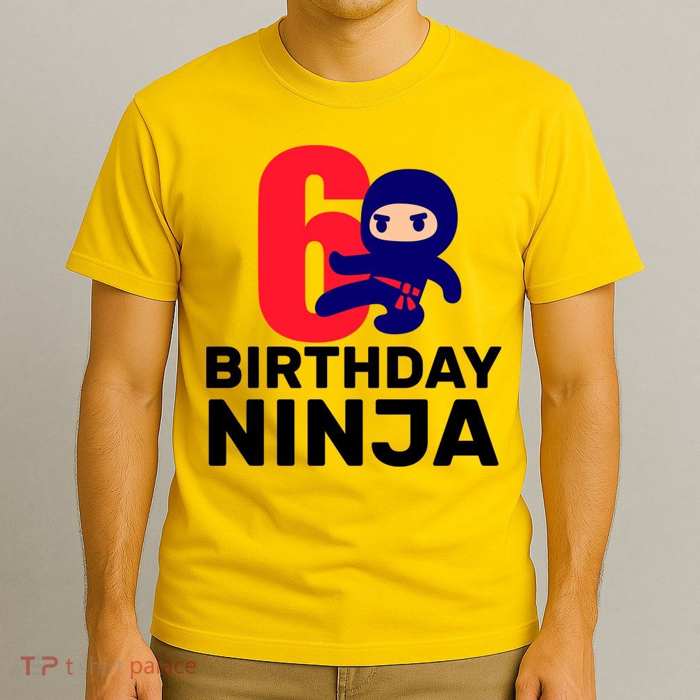 6th Birthday Ninja  T-Shirt