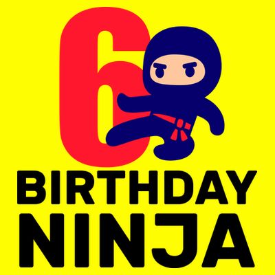 6th Birthday Ninja  T-Shirt