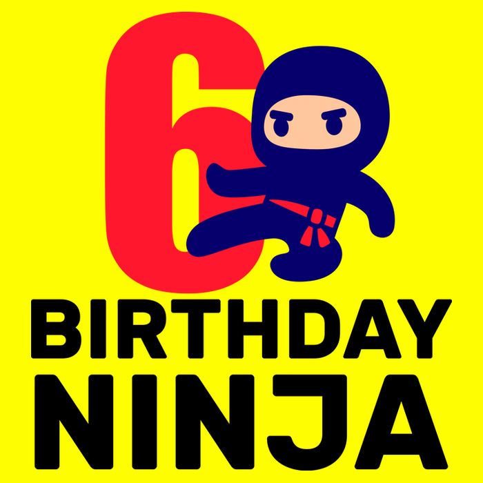 6th Birthday Ninja  11oz C Handle Ceramic Mug