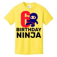 6th Birthday Ninja  Kids T-Shirt