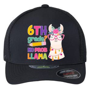 6th Grade? No Prob Llama Flexfit Unipanel Trucker Cap