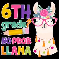 6th Grade? No Prob Llama 16oz Travel Tumbler