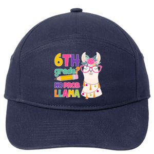 6th Grade? No Prob Llama 7-Panel Snapback Hat