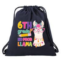6th Grade? No Prob Llama Drawstring Bag