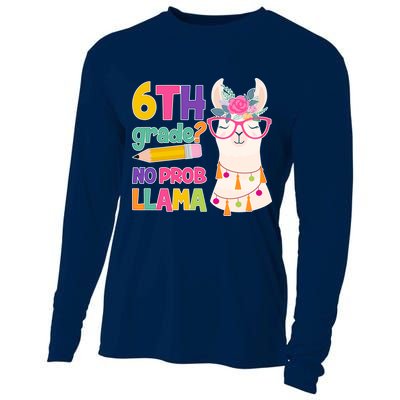 6th Grade? No Prob Llama Cooling Performance Long Sleeve Crew