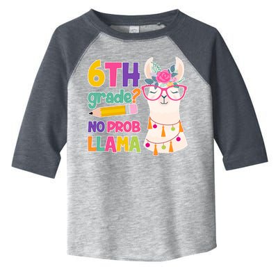 6th Grade? No Prob Llama Toddler Fine Jersey T-Shirt