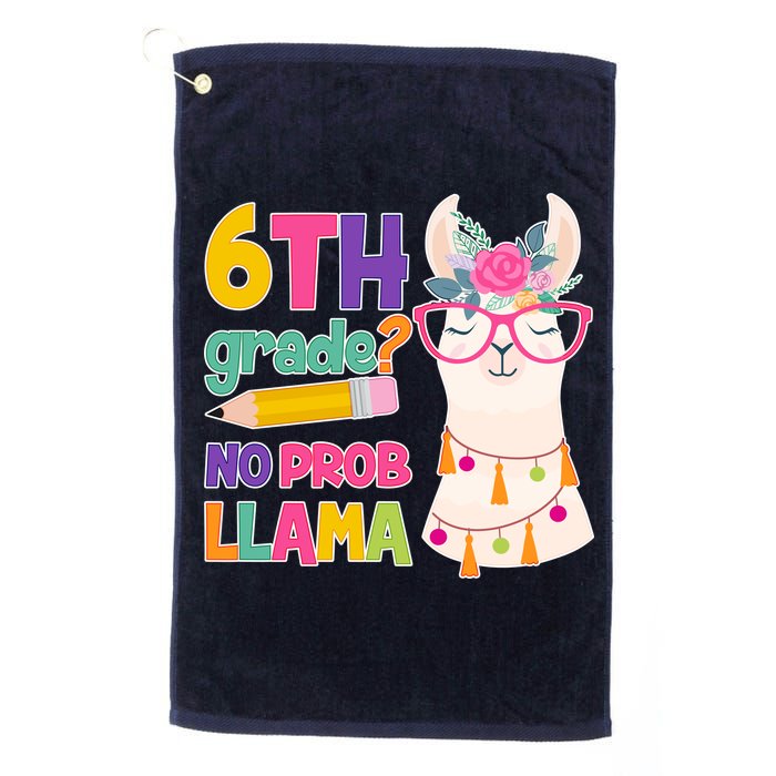 6th Grade? No Prob Llama Golf Towel