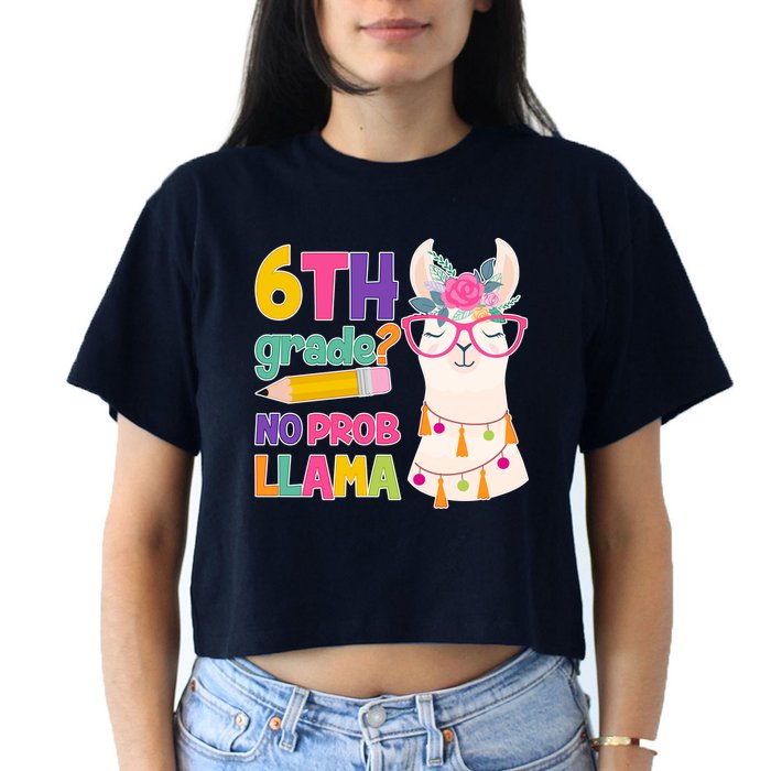 6th Grade? No Prob Llama Crop Top