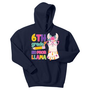 6th Grade? No Prob Llama Kids Hoodie