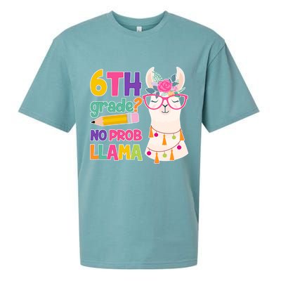 6th Grade? No Prob Llama Sueded Cloud Jersey T-Shirt