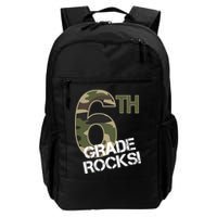 6th Grade Rocks Camo Backpack
