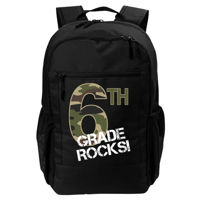 6th Grade Rocks Camo Backpack