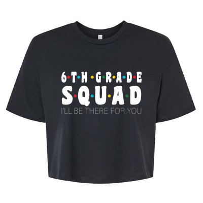 6th Grade Squad Bella+Canvas Jersey Crop Tee