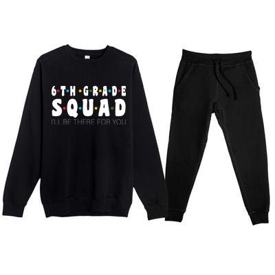 6th Grade Squad Premium Crewneck Sweatsuit Set