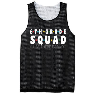 6th Grade Squad Mesh Reversible Basketball Jersey Tank