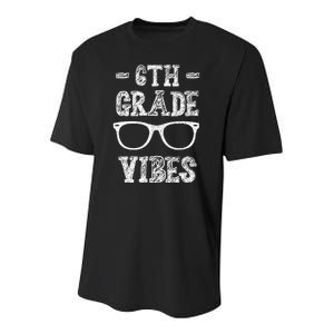 6th Grade Vibes Youth Performance Sprint T-Shirt