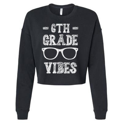 6th Grade Vibes Cropped Pullover Crew