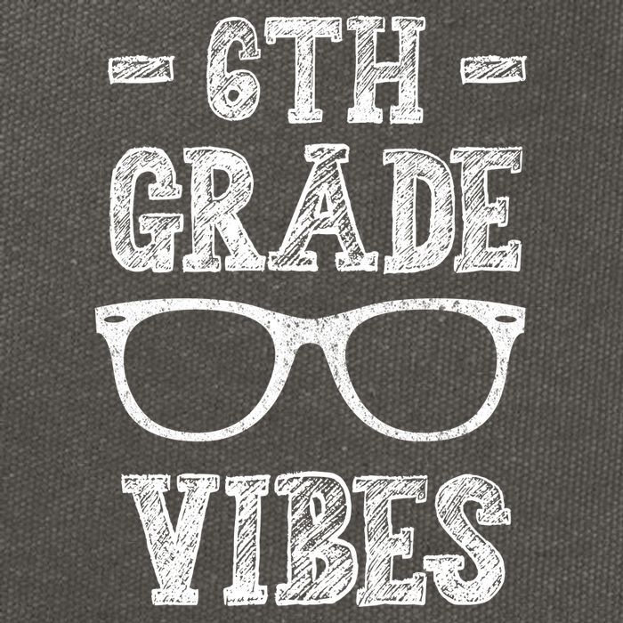 6th Grade Vibes Cotton Canvas Backpack