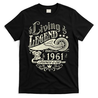 62nd vintage Birthday 62 Living Legend Never Die 1961 Birthday T-Shirt