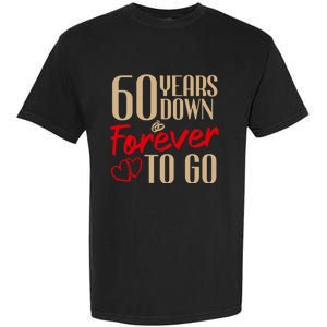 60th Wedding Anniversary Couples Married 60 Years Funny Garment-Dyed Heavyweight T-Shirt